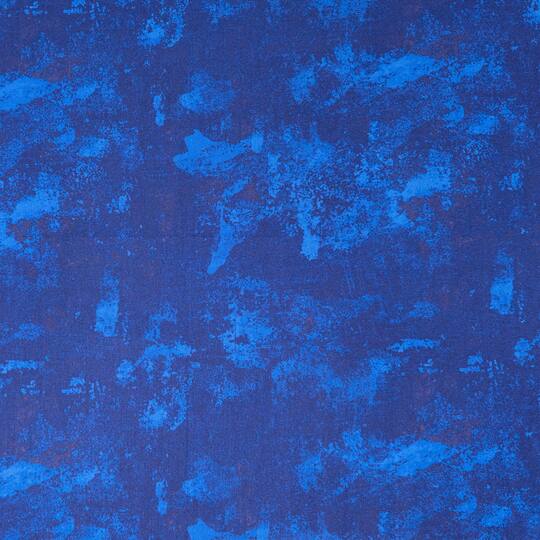 SINGER Dark Blue Grunge Blender Cotton Fabric